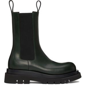 Bottega Veneta Green Lug Chelsea Boot